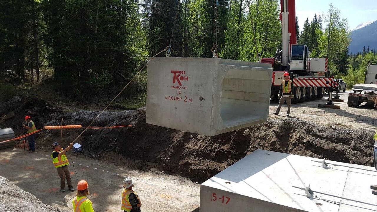 Box culvert installation