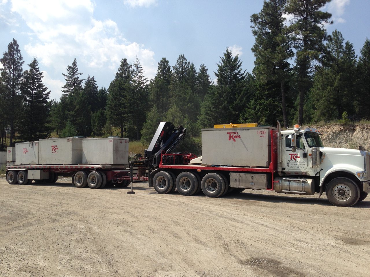 Septic tank delivery