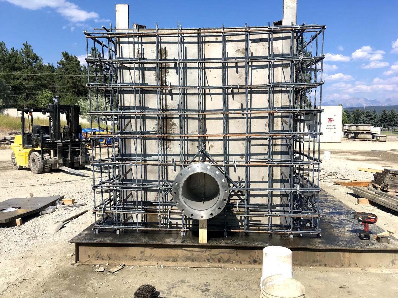 Custom vault rebar cage