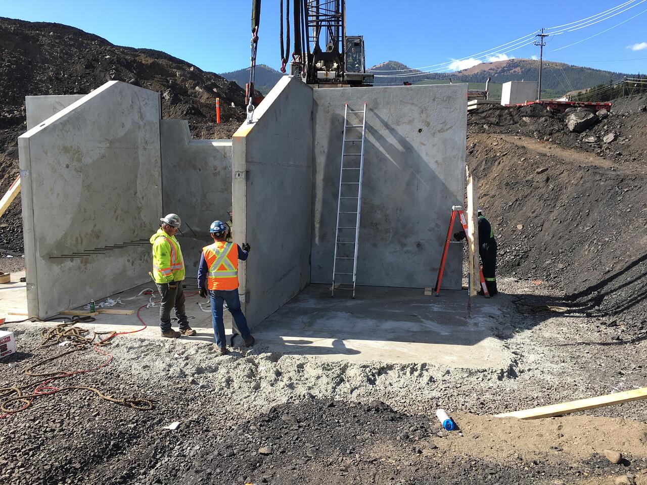 Precast installation